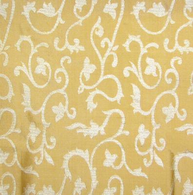 Piccolo Butterscotch in Beacon Hill - Bisio - Piccolo - Trophy Yellow Multipurpose Dupioni  Blend Scrolling Vines  Floral Silk  Dupioni Silk   Fabric