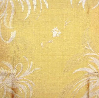 Trophy Gold in Beacon Hill - Bisio - Piccolo - Trophy Yellow Dupioni  Blend Leaves and Trees  Dupioni Silk  Floral Silk   Fabric