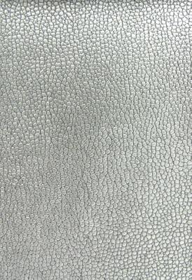 Norbar Lavish Silver Vintage Upholstery Polyurthane;  Blend Vintage Faux Leather Solid Faux Leather Fabric