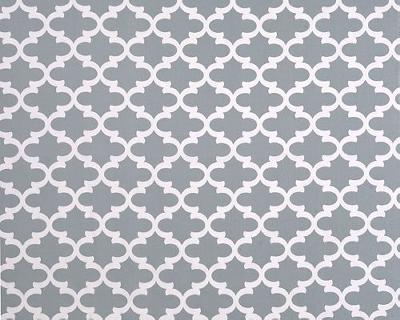 Premier Prints Fynn Cool Grey in winter 2013 Grey Cotton Trellis Diamond  Quatrefoil   Fabric