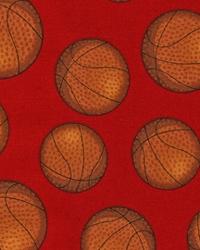 Sports Life Basketballs Red by  Robert Kaufman 