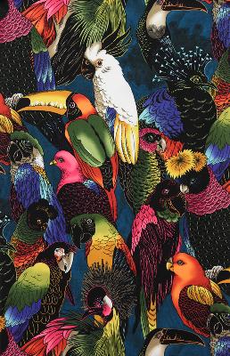 Alexander Henry Birds of a Feather Multi in AH Fall 2011 Multi NA Cotton Birds and Feather  Animal Quilting  