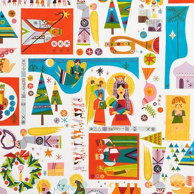 Alexander Henry Newborn King Bright 7823a in june 2022 Multi Craft-Quilting Christmas  People and Character  Holiday Quilting  