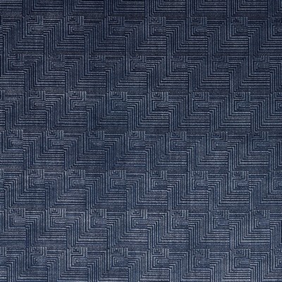 American Silk Mills Matteo Aegean in bargains 2021 Blue Viscose  Blend Solid Velvet   Fabric