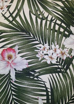 Big Kahuna Fern Natural in Vintage Hawaiian Beige Classic Tropical   Fabric