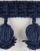 Brimar Trim 2 1/2 in Chenille Tassel Fringe BLU