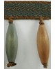 Brimar Trim 3 in Wood Bead Fringe EUC