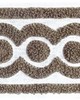 Brimar Trim 3.75in Linen Boucle Emroidered Tape NAT