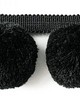 Brimar Trim Fluffy Puffy Pom Pom Black