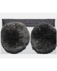 Fluffy Puffy Pom Pom Gray by   