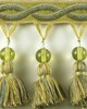Brimar Trim 3 1/4 in Glass Bead Tassel Fringe PDT