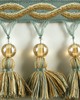 Brimar Trim 3 1/4 in Glass Bead Tassel Fringe POL