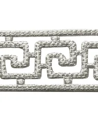 Greek Key 2in Open Applique Metallic Silver KEY010-SLV by   