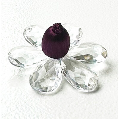 Brimar Trim Acrylic Flower Medallion Purple