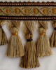Brimar Trim 5 1/2 in Scalloped  Tassel Fringe GLD