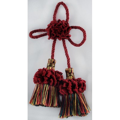 Brimar Trim Dbl Tassel Rosette TG88 JW in Traditional TasselsButtons Rosettes and Frogs
