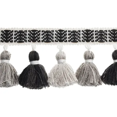 Brimar Trim Tanzania 1.75 Tassel Fringe Black Diamond