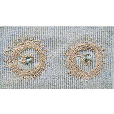 Brimar Trim 2 in Embroidered Tape  TRA260 SNO in Tranquility  Trim Border