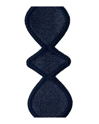 Velvet Crush 2in Border Navy VEL104-NVY by   