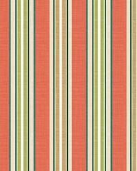 Baja Linen Stripe Coral by   