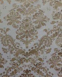 Damask Print Cream Gold by   