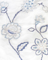 Embroidery 19067 Blue by  Catania Silks 