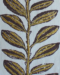 Trailing Leaf Brown Gold Tape by  Catania Silks 