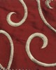 Catania Silks Vine-Embroidery Lacquer Red