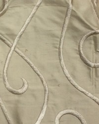 Vine Embroidery Slate Silk by   