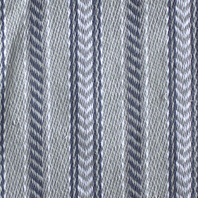 Catania Silks Zarape B Catania Wovens Zarape Stripe Grey Cotton Cotton Striped  Ranch Style Fabric