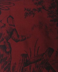 Silk Toile Lacquer Red by   