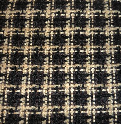 Chella Coco Tweed 75 Ink in Chella Black Drapery-Upholstery Solution-Dyed  Blend Fire Rated Fabric Stripes and Plaids Outdoor  Small Scale Plaid  Plaid and Tartan Woven   Fabric