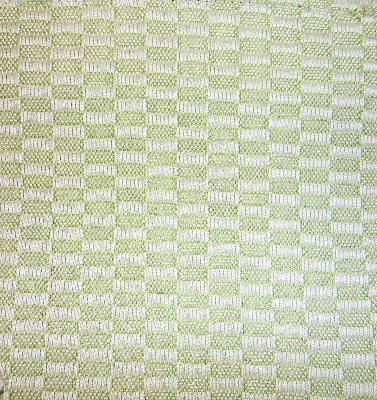 Chella Fret Work 51 Kiwi in Chella Green Drapery-Upholstery Solution-Dyed  Blend Fire Rated Fabric Small Check  Check  Stripes and Plaids Outdoor   Fabric