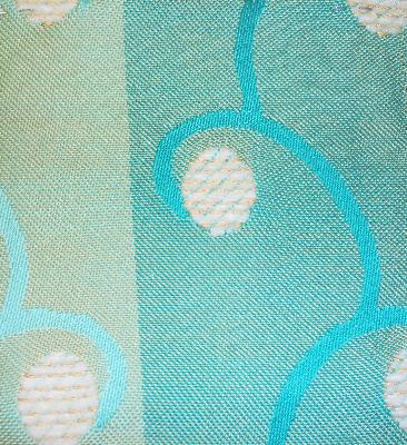 Chella Scroll Moderne 54 Caribe in Chella Blue Drapery-Upholstery Solution-Dyed  Blend Fire Rated Fabric Circles and Swirls Outdoor Textures and Patterns  Fabric
