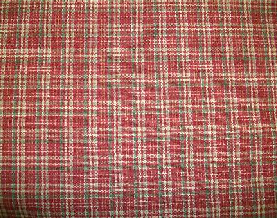 Beckford 137 Antique Red in 2009 Updates Beige Drapery Cotton Fire Rated Fabric NFPA 260  Plaid and Tartan Small Scale Plaid   Fabric