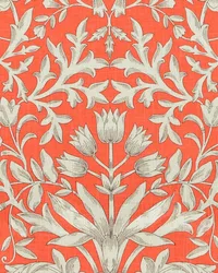 Flourish 378 Coral Red by  Covington 