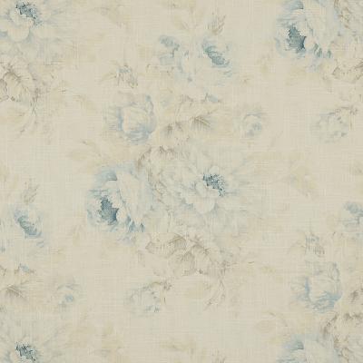 Jasmine 503 Serenity in covington 2014 Drapery-Upholstery Linen  Blend Fire Rated Fabric NFPA 260  Medium Print Floral   Fabric