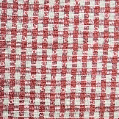 Linley Gingham 31 Red in Covington New Sample Offerings - Spring 2012 Red Drapery Cotton Fire Rated Fabric Gingham Check  NFPA 260   Fabric