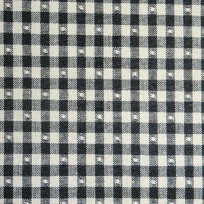 Linley Gingham 93 Black in Covington New Sample Offerings - Spring 2012 Black Drapery Cotton Fire Rated Fabric Gingham Check  NFPA 260   Fabric