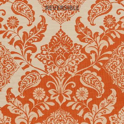 Madagascar 318 Persimmon in covington 2014 Orange Drapery-Upholstery Rayon  Blend Modern Contemporary Damask   Fabric