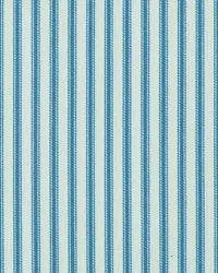 New Woven Ticking 52 Cabana Blue by   