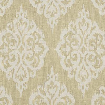 Tangier 108 Wheat in covington 2014 Beige Drapery-Upholstery Cotton  Blend Fire Rated Fabric NFPA 260  Ikat  Fabric