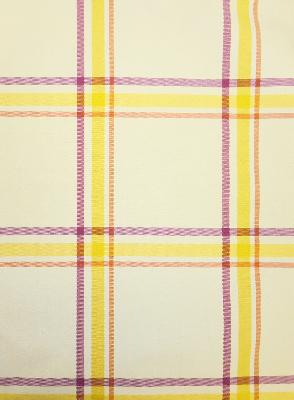 Duralee 15400 268 Canary in Duralee Pavilion Yellow Drapery-Upholstery Polypropylene Stripes and Plaids Outdoor  Duralee  Pavilion Plaid and Tartan  Fabric