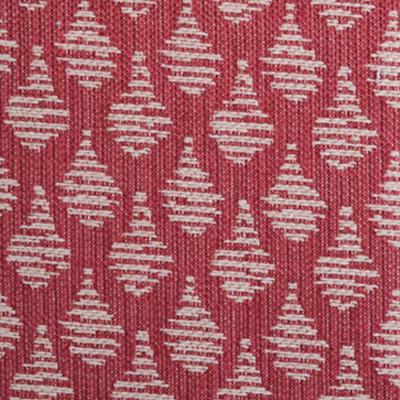 Duralee 15445 503 in John Robshaw - Madder Coral Cotton  Blend Fire Rated Fabric NFPA 260   Fabric