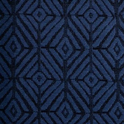 Duralee 15457 193 in John Robshaw - Indigo Turquoise Drapery-Upholstery Cotton  Blend Fire Rated Fabric Diamond Ogee  NFPA 260   Fabric