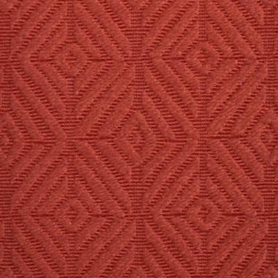 Duralee 15457 551 in John Robshaw - Madder Coral Cotton  Blend Fire Rated Fabric Solid Colored Diamond  NFPA 260   Fabric