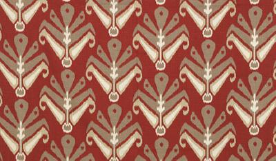 Duralee 21041 794 in John Robshaw Print Drapery-Upholstery Cotton  Blend Printed Linen  Ikat  Fabric