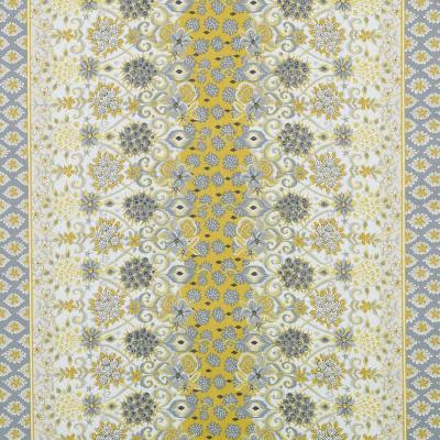 Duralee 21079 66  Rocat in Tilton Fenwick Prints Yellow Drapery-Upholstery Cotton  Blend Modern Floral  Fabric