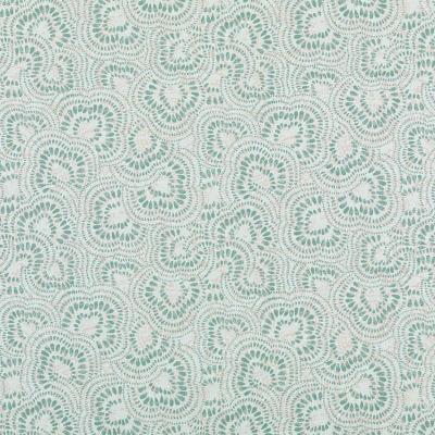 Duralee 21084 700  Jax in Tilton Fenwick Prints Green Drapery-Upholstery Cotton Circles and Swirls  Fabric