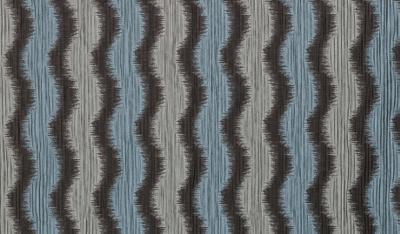 Duralee 32396 318 in John Robshaw - Umber Khaki Polyester  Blend Wavy Striped   Fabric